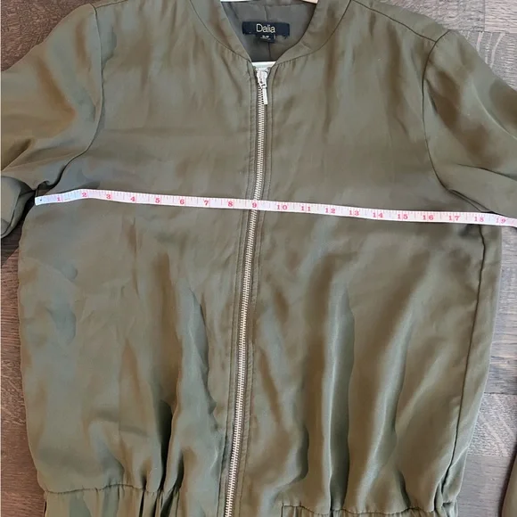 Dalia Forest Green Zip-Up Jacket - Picture 3 of 5